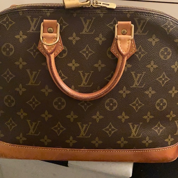Louis Vuitton Monogram Alma Bag PM Brown Authentic - Picture 2 of 7